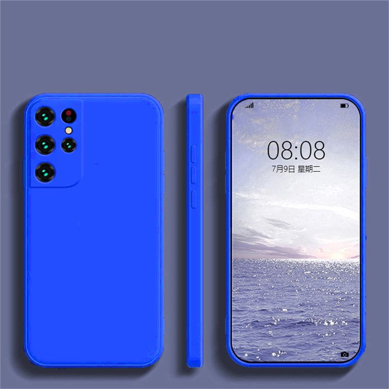 Quadratische Flüssigsilikonhüllen für Samsung S22 S21 S20 FE Plus Note 10 20 Ultra A32 A42 A52S A72 A53 A13 5G Stoßfestes Sof_voghion.com
