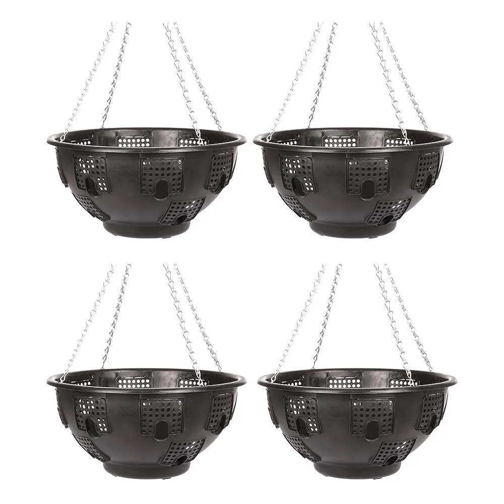 Home Furniture plastic gardening planting basket flower pot hanging basket flower basket Hanging Basket_voghion.com