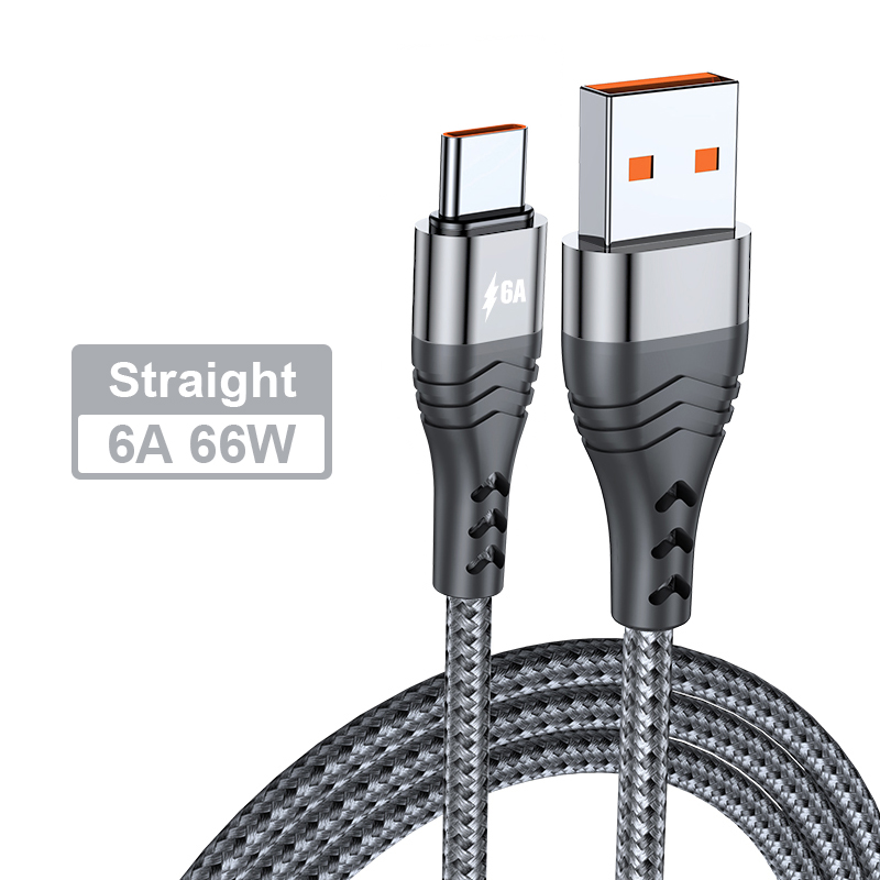 Type USB C Cable 6A 66W SCP For Huawei Mate 40 Pro 5A Fast Charging USB C Charger Cable Data Cord for Xiaomi S    able  _voghion.com