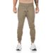 Men's Casual Fitness Jogger Pants - Comfortable Stretchable Polyester Blend Trousers For Gym, Workout & Daily Wear_voghion.com