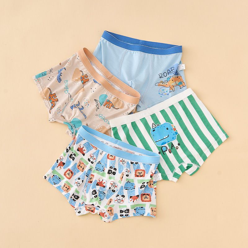 Calzoncillos tipo bóxer modales para madres y niños, calzoncillos tipo bóxer para niños, bebé, niño grande, niño pequeño, seda de hielo, verano fino_voghion.com