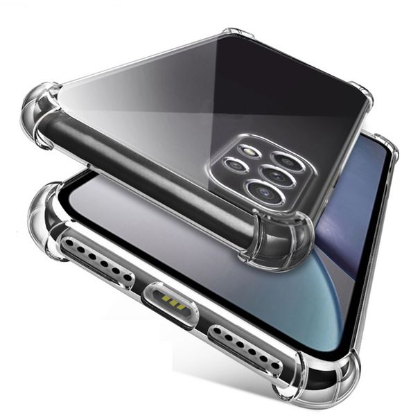 Stoßfeste Silikonhülle für klare Hülle Samsung Galaxy A04E A13 A14 A12 A52s A53 A30 A32 A22 A23 A24 A34 A42 A54 A51 A70 A71 A73 A82 A91 M33 M53 M51_voghion.com