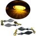 Lâmpada de seta LED universal para motocicleta, luz indicadora âmbar, 1 par, 12V, mini moto, lâmpada de seta amarela para Harley Cruiser_voghion.com