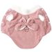 Autumn Winter Cat Bow Clothes For Small Medium Cats Warm Cat Costume With D-ring Kitten Clothing Sphynx Vest Coat Pet Outfits_voghion.com
