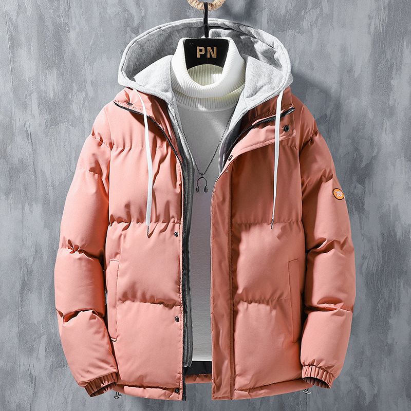 Men's Clothing Men's cotton coat winter new style trend handsome windproof warm cotton coat loose casual thick hooded cotton_voghion.com