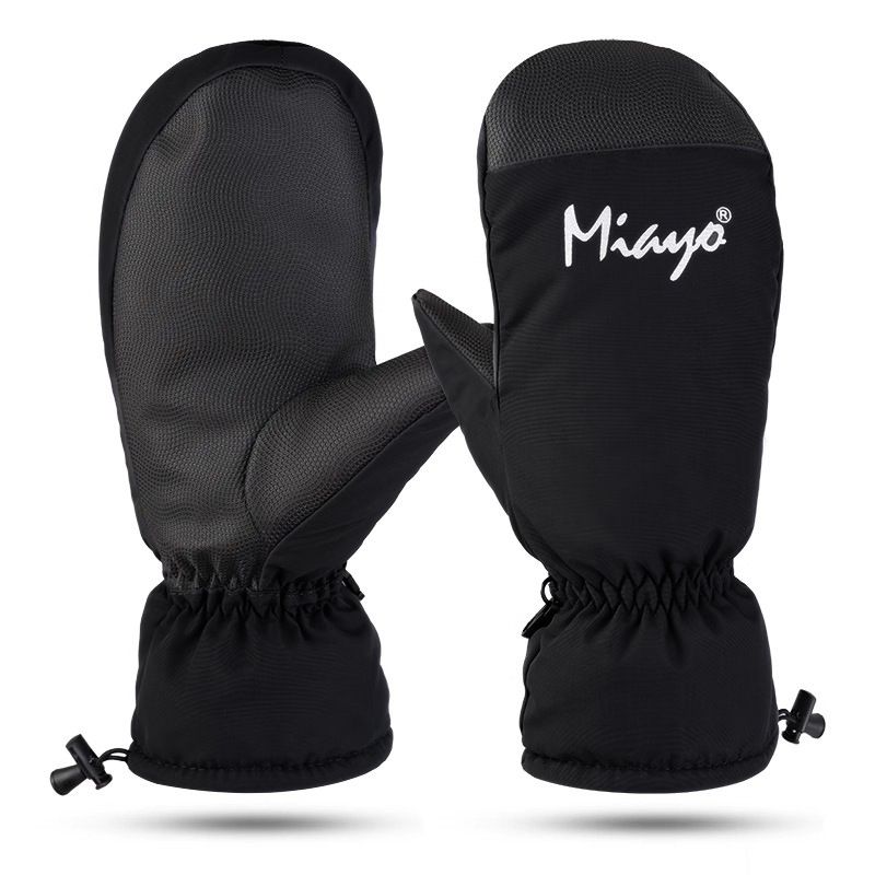 Gants sans doigts pour hommes et femmes, chauds et résistants, antidérapants, coupe-vent et imperméables, parfaits pour le snowboard en hiver._voghion.com