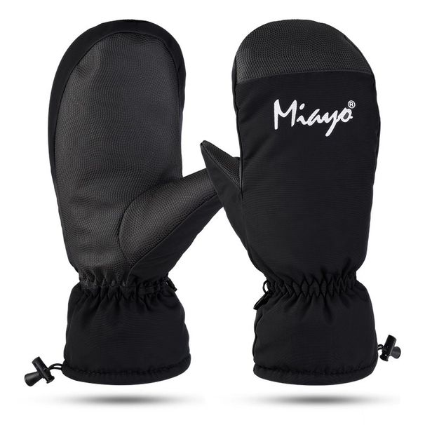 Gants sans doigts pour hommes et femmes, chauds et résistants, antidérapants, coupe-vent et imperméables, parfaits pour le snowboard en hiver._voghion.com