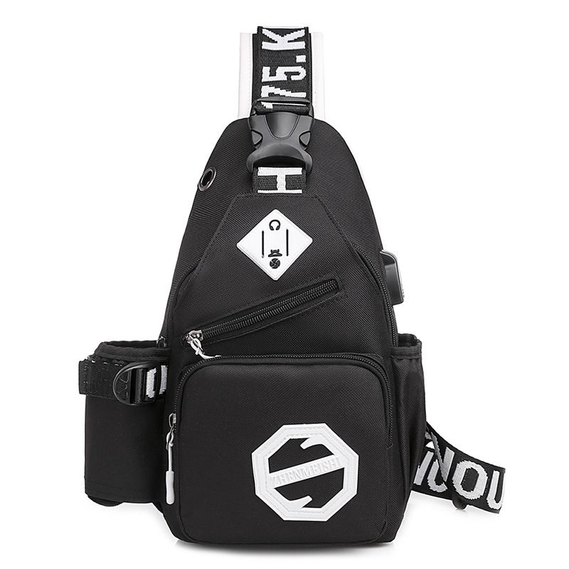 Messenger Bag Herren Brusttasche Canvas Casual Herren Umhängetasche Crossbody Schultertasche Sport Kleiner Rucksack Hüfttasche Trendy Herrentasche_voghion.com