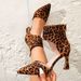 Damenschuhe LeopardStiletto Cross Print Reißverschluss High Heels Mule Damenschuhe Border High Heels Damen_voghion.com