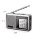 Mini ricevitore FM ricaricabile a banda intera con jack per auricolari, radio DSP, antenna girevole a 360 gradi per notizie e intrattenimento_voghion.com