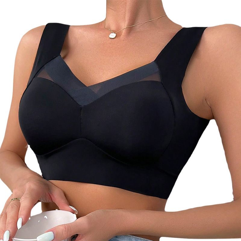  seamless bra without rims for big breasts, push-up adjustable breast-retracting all-in-one back-beautiful underwear_voghion.com