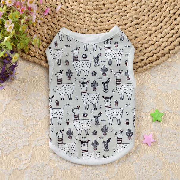 8-Piece Set New Dog Vest Pet Teddy Clothes Cat Summer Thin Style_voghion.com
