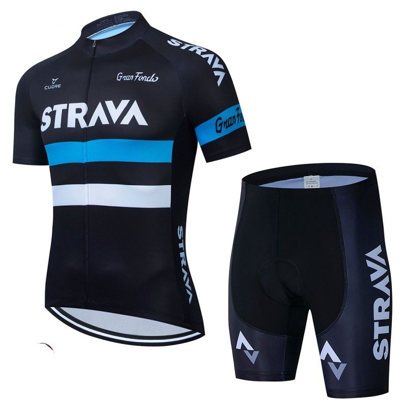 Cycling Jacket, Back Strap, Cycling Pants, Cycling Team Version Short-sleeved Suit_voghion.com