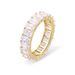 Rings Single Row Rectangular Zircon Personality Ring White Diamond Ladies Egg Shaped Zircon Atmospheric Men's Ring_voghion.com