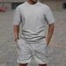 Waffle-Knit Performance Short Sleeve Set – Quick-Dry Gym & Running Outfit (Breathable Polyester, 4 Colors, S-XXXL)_voghion.com