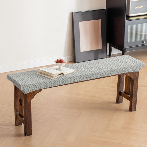 Hochwertige Polyester-Sitzbankbezüge – Moderne, dehnbare Fischgrät-Überzüge für lange Sitzbänke, rutschfest und staubdicht_voghion.com