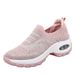 Spring And Autumn Women's Sneakers Sports Ladies Travel Hiking Casual Height Increasing Air Cushion Outdoor Sock Shoes_voghion.com