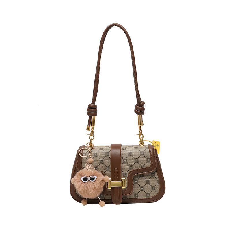 Sac à bandoulière imprimé polyvalent, nouvelle mode, sac à aisselles avec personnalité, haut de gamme, pratique et classique, petit sac à bandoulière carré_voghion.com