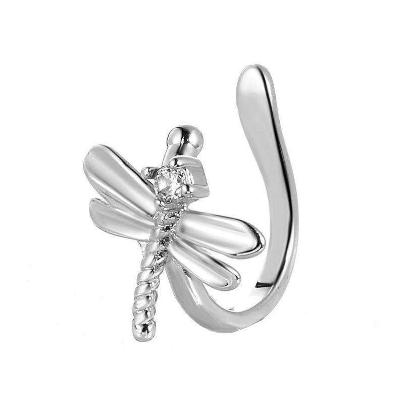 Orecchini a clip a forma di U con libellula in stile coreano retrò Mori Super Immortal Ear Stud Earrings ins Internet Popular Mini Earrings_voghion.com
