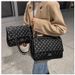 P7Diamond Bag 2023 Fragrance Style New Large Capacity Tote Bag Niche Versatile Chain Bag Internet Celebrity Popular Airport Bag_voghion.com