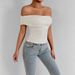 Women's Clothing Fashion One Shoulder One Neck Tops_voghion.com