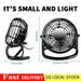 2x Tischständerventilator USB wiederaufladbar 3 Geschwindigkeit Tisch Schreibtisch Luftkühlung Mini-Ventilatoren ~_voghion.com
