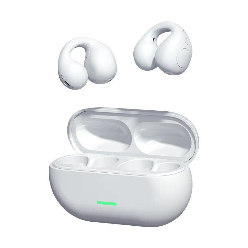 TWS Bluetooth 5.3 Wireless Bone Conduction Headphones T75 Clip Ear Music Noise Canceling Headset HD Call Sports Gaming_voghion.com