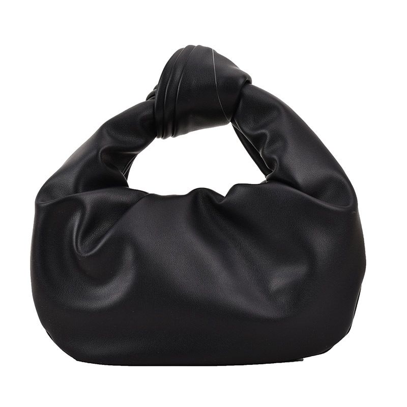 Nischendesign plissierte Wolke kleine Tasche lässig weiche Lederhandtasche Damen 2024 ausländischer Stil neue runde kleine Tasche_voghion.com