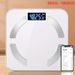 Bilancia digitale intelligente con BMI, monitor del peso corporeo, connessione all'app per una facile analisi dei dati, materiale plastico, alimentazione AAA, no_voghion.com