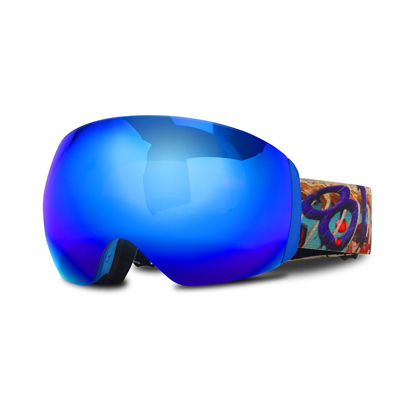 Ski goggles with large spherical surface adults, double-layer durable anti fog ski goggles, skiing equipment for men and_voghion.com