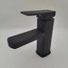 Manufacturer Wholesale Black Square Single Hole Basin Faucet Countertop Basin Bathroom Universal Hot And Cold Faucet_voghion.com