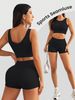 European And American Cross-Border Sports Women's High-Waisted Hip-Lifting Shorts High Elasticity Crop Top Quick-Dry_voghion.com