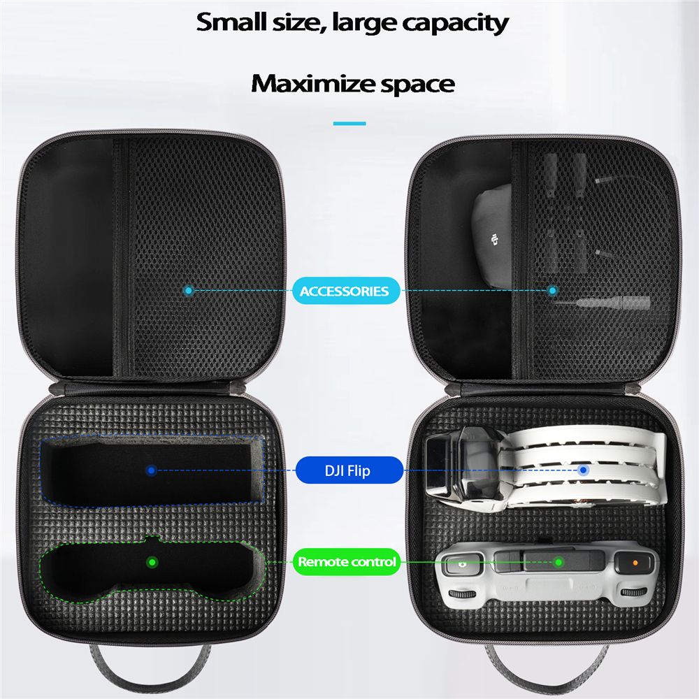 Portable Storage Shoulder Bag For DJI Flip Fly More Combo Carrying Case Drone Accessories_voghion.com