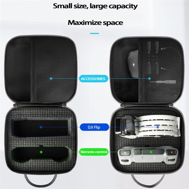 Portable Storage Shoulder Bag For DJI Flip Fly More Combo Carrying Case Drone Accessories_voghion.com