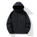 Wasserdichte und winddichte Herrenjacke mit Kapuze – Leichte Outdoor-Wanderjacke für Bergsteigen und den Alltag (Schwarz/Dunkelgrau, M-5XL)_voghion.com