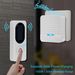 Timbre de puerta inalámbrico resistente al agua IP65 con energía solar y alcance máximo de 300 m con transmisor + receptor con enchufe UE, EE. UU. y Reino Unido Kit de timbre MYY_voghion.com