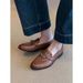 Lan Cabinet Edition ~ Vintage Lock Design Versatile Slip-On Lazy Loafers Horsebit Flat Leather Single Shoes_voghion.com