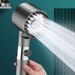 High Pressurized Filter Shower Head 3-mode Adjustable Spray With Massage Brush Rain Faucet Bathroom Accessories_voghion.com