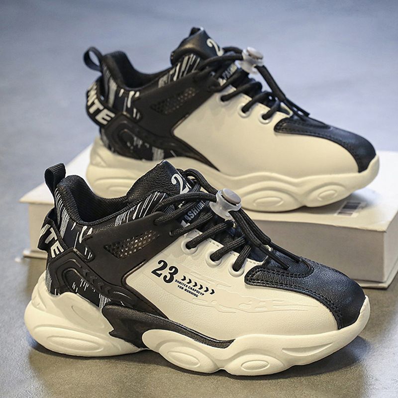 Mother & Kids Children's Running Basketball Shoes For Middle And Large Children Boys Plus Velvet And Cotton Shoes_voghion.com
