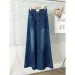Retro Blue Versatile Wide Leg Jeans Elastic High Waist Design Women's Draping Pants Slimming Effect Made In China_voghion.com