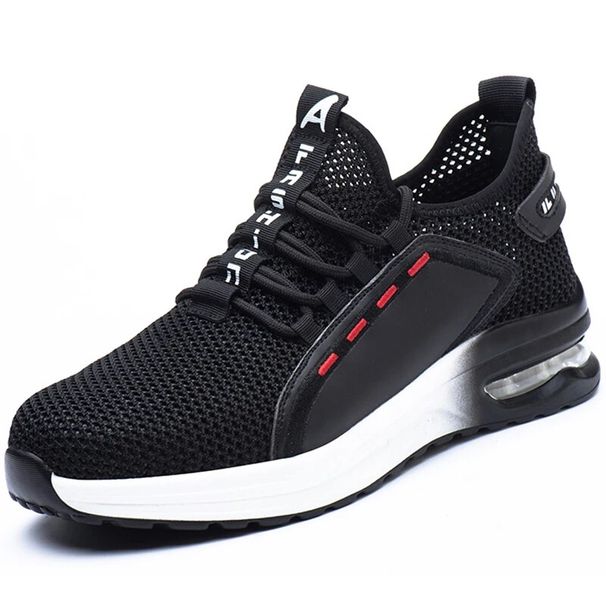 Hengittävä Turvallisuus Iskunkestävä teräskärkisuoja MiehetTyökengät Rakentaminen tuhoutumaton Työlenkkarit Miesten kengät_voghion.com