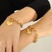 European And American Style Design Jewelry Cuban Chain Splicing Chain Heart Bracelet Titanium Steel Gold-plated Non Fading_voghion.com