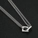 Collana unisex alla moda, versatile, con doppio anello e catena a clavicola, stile Tan Jianci, stesso stile, per uomo_voghion.com