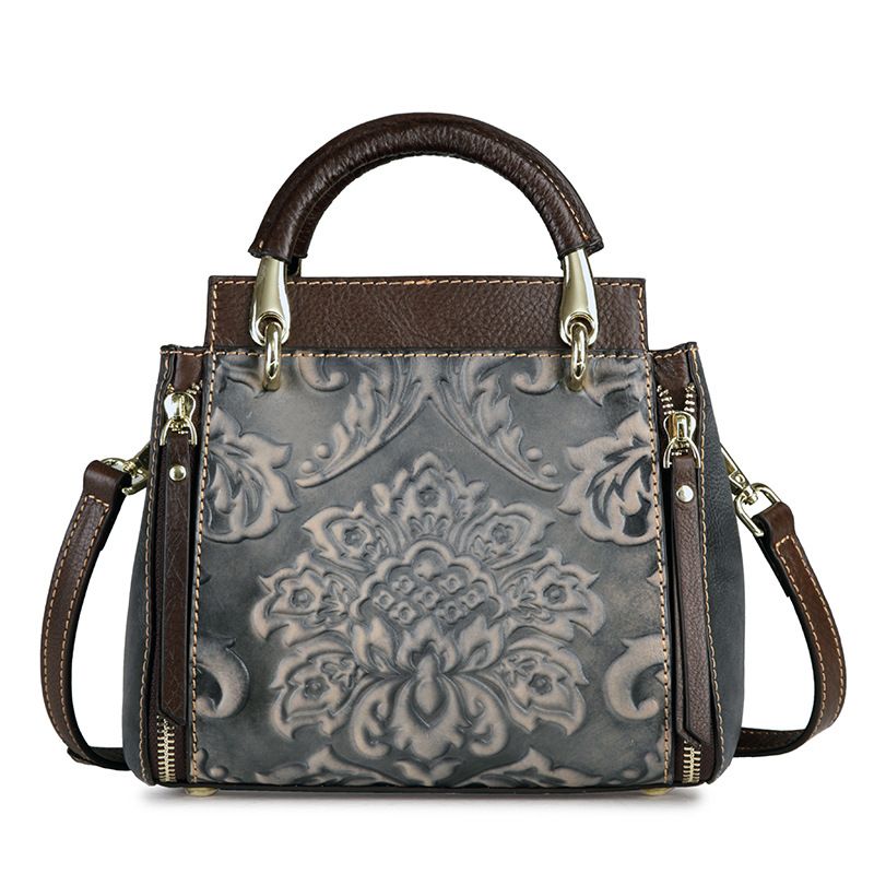 Nouveau sac à main décontracté petite couche de tête en peau de vache mode en cuir véritable simple épaule diagonale chevauchement sac pour femmes_voghion.com