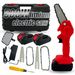 21V Cordless Mini Chainsaw – Lightweight One-Handed Electric Pruning Saw For Garden, Wood Cutting & DIY (Brushless Motor, Oil-Port Design)_voghion.com