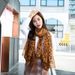 Mid-Length Silk Scarf Fashion Leopard Print Women Spring Autumn High-End New Sun Protection Shawl Neck Warmer_voghion.com