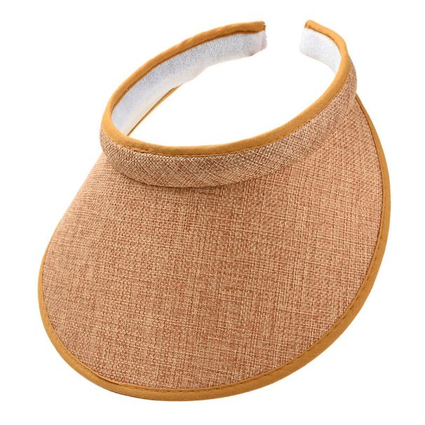 Summer Sun Hat Portable Wide Brim Beach Hats Outdoor Traveling Foldable Visor Hat Multi-function Straw Cap Suncap for_voghion.com