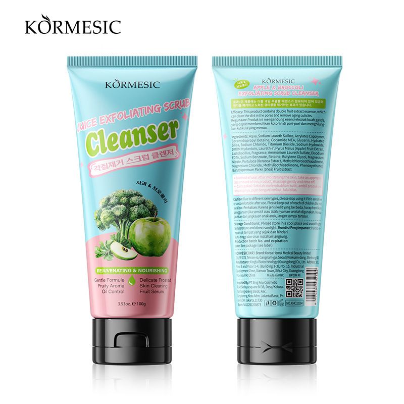 KORMESIC Apple Broccoli Scrub Cleanser 100g_voghion.com