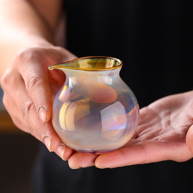 Handmade High Borosilie Glass Teapot Fair Cup Tea Ceremony Accories Tea Ocean Distributor Small Red For Dining Utensils_voghion.com