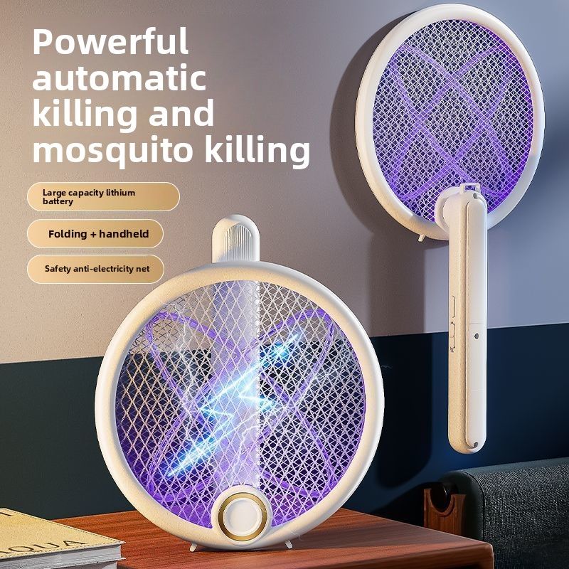 Mata-mosquitos elétrico totalmente automático, mata-mosquitos potente, dobrável para uso doméstico e externo, mata-mosquitos elétrico recarregável por USB_voghion.com